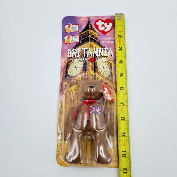 TY Teenie Beanie Baby Britannia The Bear Retired 1999 McDonalds Toy New Read - Picture 8 of 9